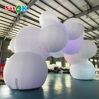 सायक क्लाउड थीम्ड विशाल inflatable तम्बू ब्लास्ट अप पार्टी तम्बू आउटडोर घटनाओं के लिए