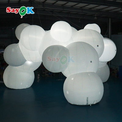सायक क्लाउड थीम्ड विशाल inflatable तम्बू ब्लास्ट अप पार्टी तम्बू आउटडोर घटनाओं के लिए