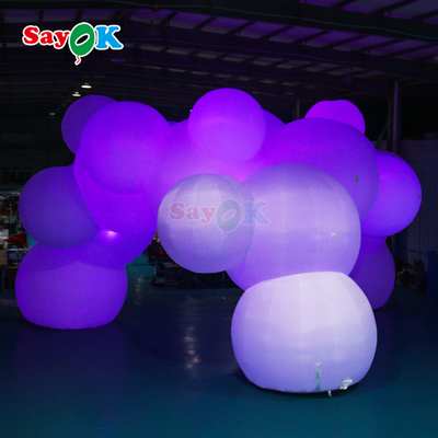 सायक क्लाउड थीम्ड विशाल inflatable तम्बू ब्लास्ट अप पार्टी तम्बू आउटडोर घटनाओं के लिए