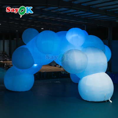 सायक क्लाउड थीम्ड विशाल inflatable तम्बू ब्लास्ट अप पार्टी तम्बू आउटडोर घटनाओं के लिए