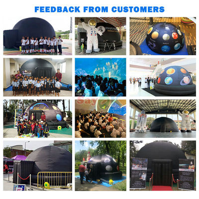 Sayok 100% Blackout Flame Retardant Portable Inflatable Planetarium Dome Tent for School Astronomy Education