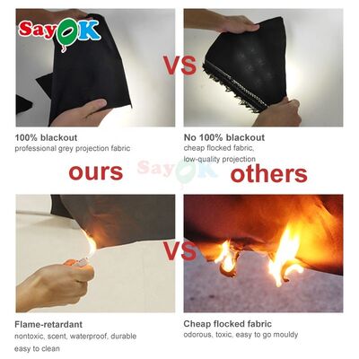 सैयोक 7m Inflatable Movie Theater Tent Inflatable Planeta Projection स्कूलों के लिए तारामंडल गुंबद शिक्षा आउटडोर कार्यक्रम घर