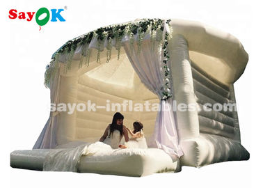 शादी के अनुकूलित आकार के लिए वाणिज्यिक आउटडोर सफेद Inflatable उछाल