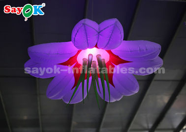 रंगीन 1.5 मीटर Inflatable प्रकाश सजावट / उड़ाने एलईडी फ्लॉवर