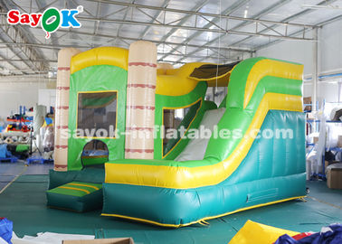 मनोरंजन के लिए ब्लोअर के साथ बच्चों के लिए inflatable स्लाइड 4*3.5*3.5m पीवीसी Tarpaulin Inflatable Bouncer स्लाइड