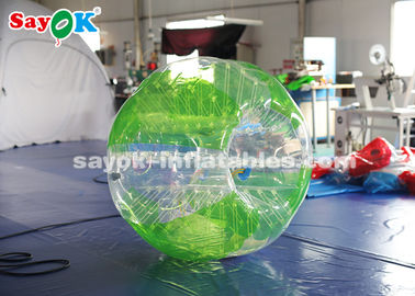 इन्फ्लैटेबल सूट गेम 1.5m 0.8mm PVC इन्फ्लैटेबल बबल सॉकर पारदर्शक / लाल / हरा रंग