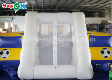 विशालकाय इन्फ्लेटेबल फुटबॉल 8*5m PVC तिरपाल इन्फ्लेटेबल स्पोर्ट्स गेम्स इन्फ्लेटेबल फुटबॉल पिच
