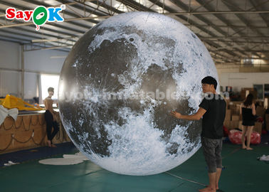 3 मीटर विशाल विज्ञापन Inflatable प्रकाश सजावट चंद्रमा ग्लोब बॉल