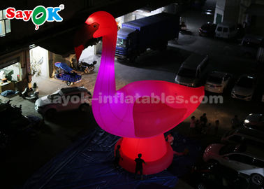 गुलाबी Inflatable कार्टून चरित्र, 10 मीटर उच्च विशालकाय Inflatable राजहंस