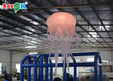 ग्रीन Inflatable प्रकाश सजावट / मनोरंजन पार्क जेलीफ़िश चमक से उड़ा