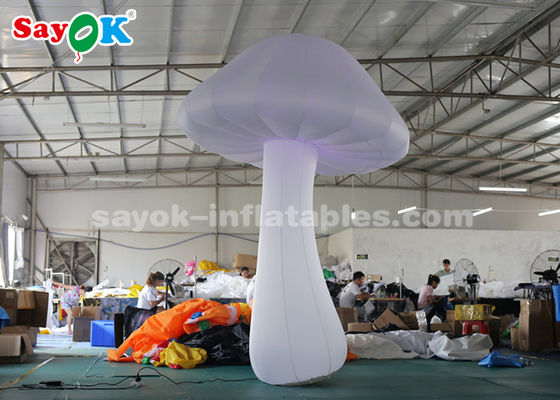 स्टेज की सजावट के लिए नायलॉन क्लॉथ 3 मीटर व्हाइट इन्फ्लेमेटेबल मशरूम