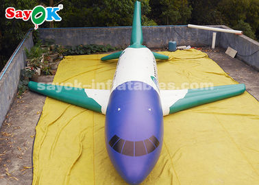 ROHS कस्टम Inflatable उत्पादों, प्रदर्शनी प्रदर्शन के लिए 10 मीटर पीवीसी Inflatable हवाई जहाज मॉडल