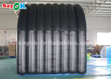 कस्टम inflatable तम्बू काले सुरंग प्रवेश ब्लोटेबल हवा तम्बू आउटडोर खेल बैठक के लिए