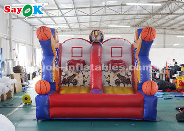 इन्फ्लेटेबल बास्केटबॉल गेम पीवीसी तिरपाल बास्केटबॉल हूप शूट प्लेइंग सेंटर के लिए इन्फ्लेटेबल गेम