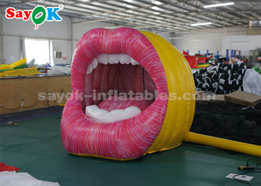 विज्ञापन के लिए ज्वलंत डिजाइन बड़े Inflatable मुंह सूजन होंठ