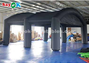 कस्टम inflatable तम्बू काले ऑक्सफोर्ड कपड़े inflatable हवा तम्बू प्रचार के लिए विज्ञापन
