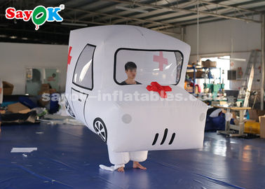 पदोन्नति के लिए विशाल कस्टम Inflatable उत्पाद एम्बुलेंस मॉडल
