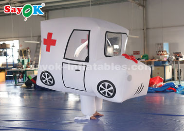 पदोन्नति के लिए विशाल कस्टम Inflatable उत्पाद एम्बुलेंस मॉडल