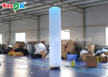 महोत्सव सजावट के लिए एलईडी प्रकाश व्यवस्था के साथ 190T नायलॉन कपड़ा Inflatable स्तंभ