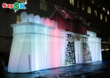 ROHS कस्टम Inflatable उत्पादों, आउटडोर प्रदर्शन के लिए वाणिज्यिक एलईडी Inflatable रॉक दीवार