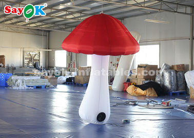 घटनाओं के लिए 2.5 मीटर ऊंचाई Inflatable प्रकाश सजावट उड़ा मशरूम
