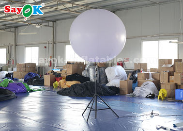 प्रदर्शनियों के लिए टिकाऊ 1.5 मीटर विशालकाय Inflatable गुब्बारा सफेद पॉलिएस्टर