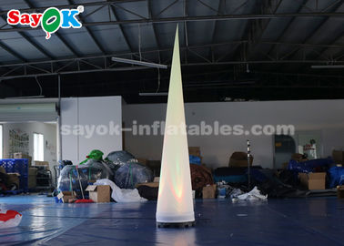 पोर्टेबल Inflatable प्रकाश सजावट स्तंभ प्रकाश कोन सफेद कपड़े