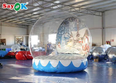 पृष्ठभूमि मुद्रण के साथ पीवीसी विशालकाय 3 मीटर Inflatable क्रिसमस हिमपात ग्लोब