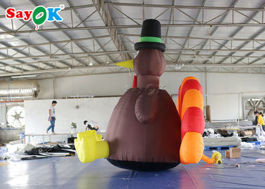 धन्यवाद दिवस के लिए एयर ब्लोअर के साथ 4 मीटर Inflatable तुर्की सजावट