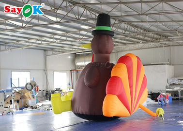 धन्यवाद दिवस के लिए एयर ब्लोअर के साथ 4 मीटर Inflatable तुर्की सजावट