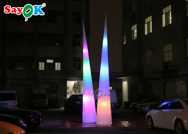 रंगीन Inflatable प्रकाश सजावट विज्ञापन के लिए ब्लोअर के साथ एलईडी शंकु