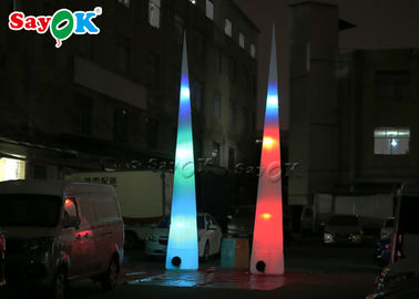 रंगीन Inflatable प्रकाश सजावट विज्ञापन के लिए ब्लोअर के साथ एलईडी शंकु