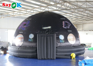खगोल विज्ञान संग्रहालय के लिए पीवीसी फर्श की चटाई के साथ Inflatable डिजिटल मोबाइल तारामंडल