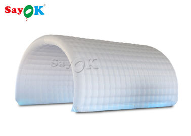 डोम inflatable तम्बू सफेद ऑक्सफोर्ड कपड़े inflatable चैनल तम्बू 6 * 3 * 3mH खेल प्रतियोगिता के लिए