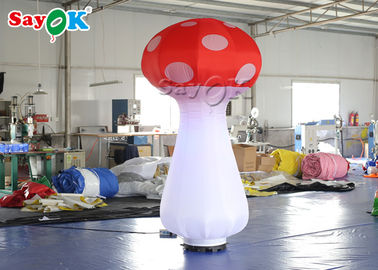 घटना / पार्टी सजावट के लिए कस्टम एलईडी Inflatable मशरूम मॉडल