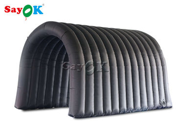 जनता में inflatable आउटडोर तम्बू पोर्टेबल नसबंदी और कीटाणुशोधन चैंबर चैनल ब्लैक डोम आकार