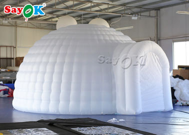 शादी के आयोजन के लिए एलईडी प्रकाश के साथ 5 मीटर सफेद inflatable आउटडोर टेंट
