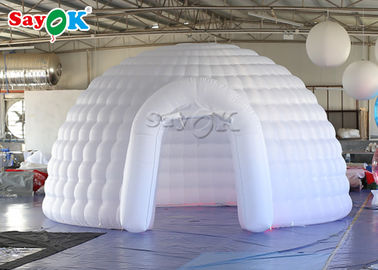 शादी के आयोजन के लिए एलईडी प्रकाश के साथ 5 मीटर सफेद inflatable आउटडोर टेंट