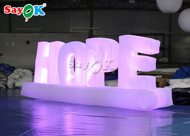 सजावट के लिए आकर्षक विशालकाय रंगीन कला Inflatable शब्द मॉडल / Inflatable पत्र