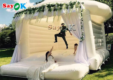 शादी की पार्टी / सफेद उछाल वाले महल के लिए वाणिज्यिक Inflatable उछाल