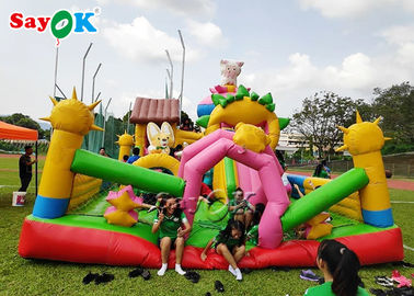 बच्चों के खेल के मैदान के लिए सुरक्षित वाणिज्यिक Inflatable बाउंसर बड़े Trampoline