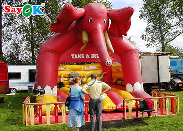 मनोरंजन पार्क / पीवीसी बच्चों Inflatable कूदते महल के लिए हाथी Inflatable उछाल