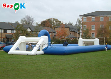 गार्डन Inflatable खेल खेल बच्चों के लिए ब्लू Inflatable साबुन फुटबॉल मैदान फुटबॉल पिच