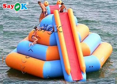 सीई Inflatable Water Toys / Commercial Inflatable Water Slide With Climbing Tower झील के लिए पानी के खिलौने