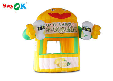 कस्टम inflatable तम्बू inflatable कार्य तम्बू पीवीसी 3*3*4mH inflatable नींबू का रस स्टैंड तम्बू