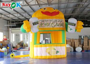 कस्टम inflatable तम्बू inflatable कार्य तम्बू पीवीसी 3*3*4mH inflatable नींबू का रस स्टैंड तम्बू