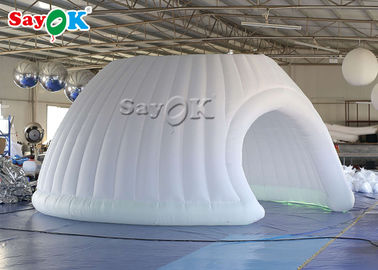 आउटडोर जाओ एयर टेंट inflatable तम्बू घटना 6m inflatable इग्लू और डोम तम्बू एलईडी प्रकाश के साथ