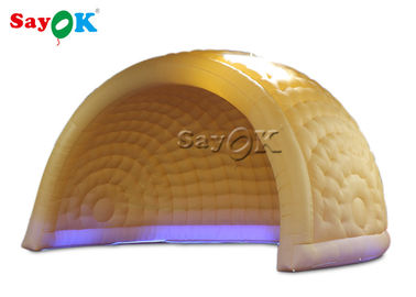 गुंबद inflatable तम्बू ROHS मनोरंजन पार्क 6m एलईडी inflatable हवा गुंबद तम्बू