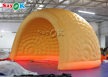 गुंबद inflatable तम्बू ROHS मनोरंजन पार्क 6m एलईडी inflatable हवा गुंबद तम्बू