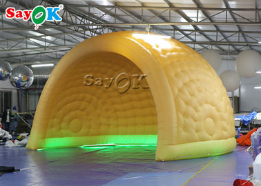 गुंबद inflatable तम्बू ROHS मनोरंजन पार्क 6m एलईडी inflatable हवा गुंबद तम्बू